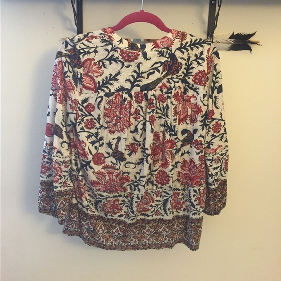Reserved ✨ Lucky Brand Floral Top block print - Picture 3 of 4