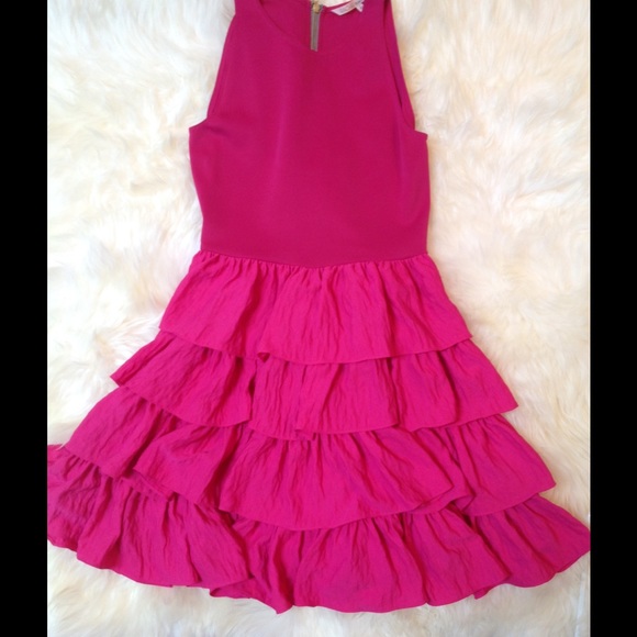 rachel roy hot pink dress Rachel roy hot pink