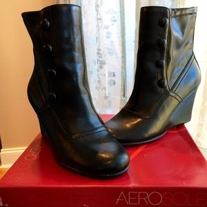 Aerosoles Ankle Boots with Button Detail