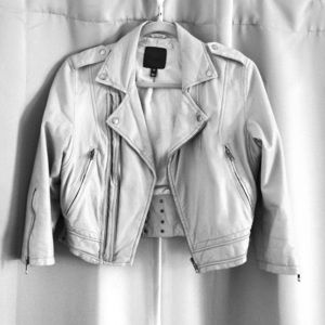 Joie gray leather jacket