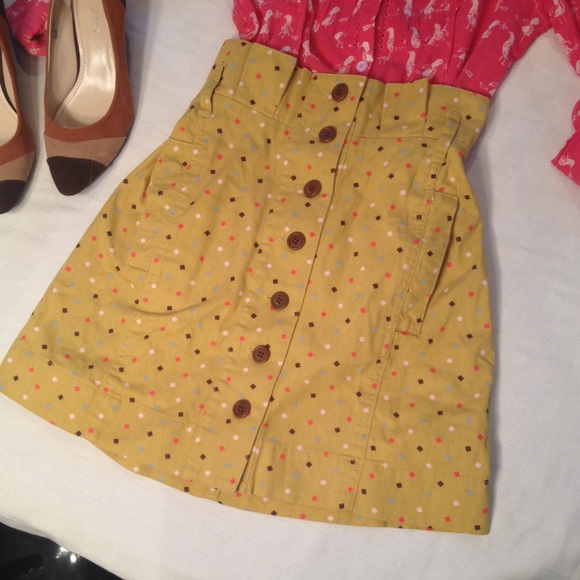 Kimchi Blue Yellow Confetti Skirt