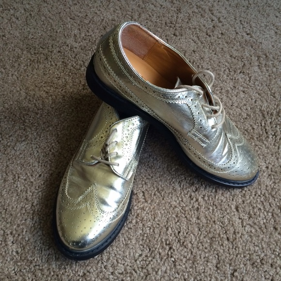 (ON HOLD) BDG Metallic Christina Wingtip Oxford