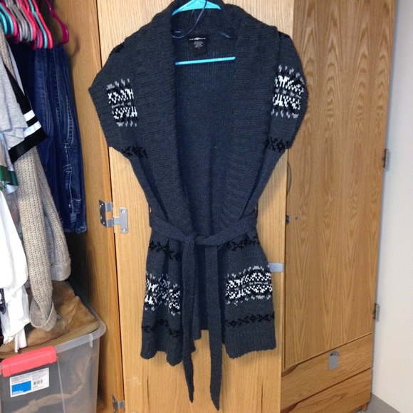 Gray Sweater Cardigan