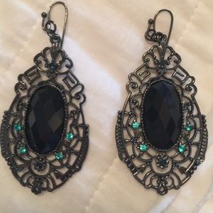 Navy blue earrings