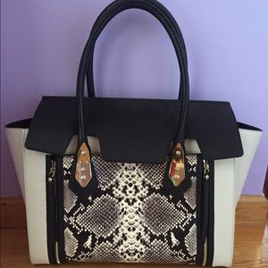 Henri Bendel snake embossed bag