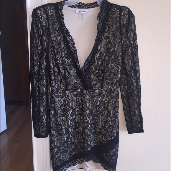 Sexy lace low cut dress - Picture 3 of 4