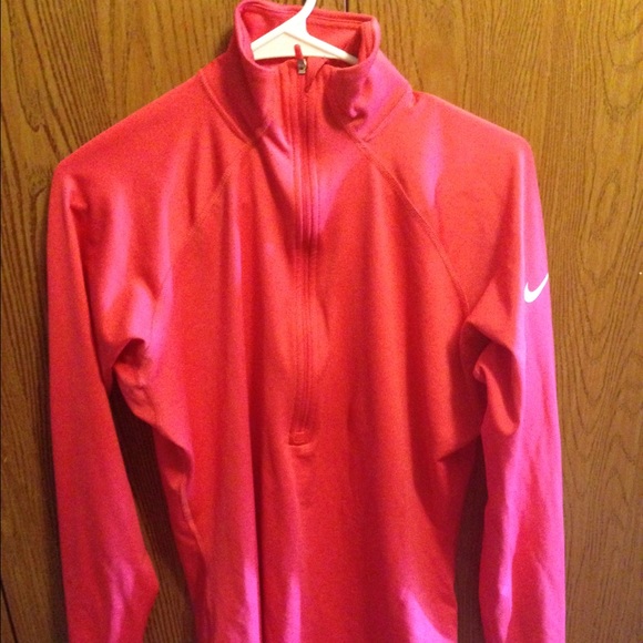 Women Nike Pro Warm Fitted Half-Zip Top