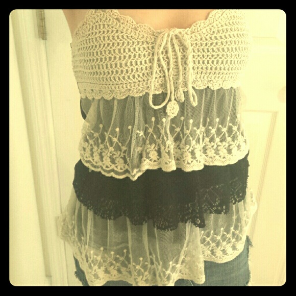Free People Tops - 🌻Boho Free People Inspired Layered Detail Tank🌼
