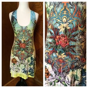 Graphic print summer cover-up/dress