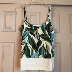 NWOT Banana Republic leafy tank