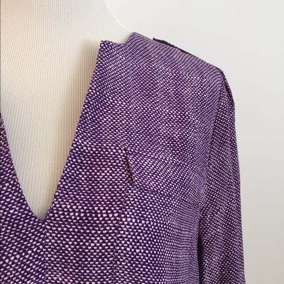 Joie Tops - Joie Marlo Purple and White Tunic Blouse
