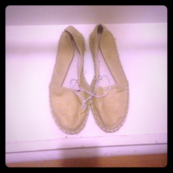 Gold Espadrilles