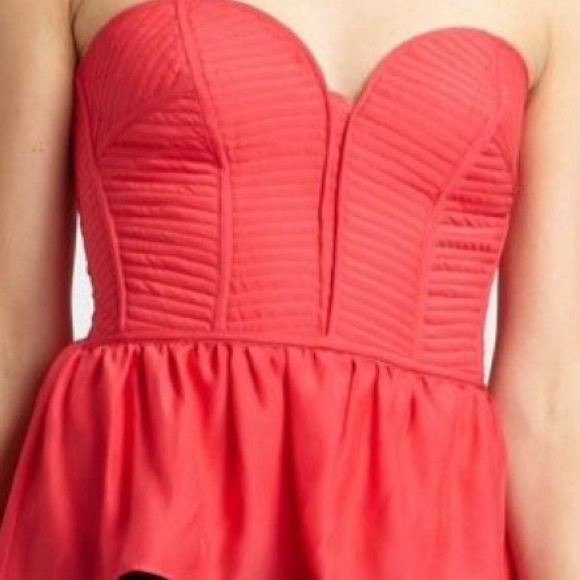 Parker strapless silk top