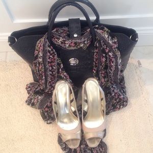 Slingback peep toe