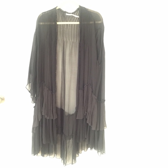 Kimchi Blue Ruffle Tier Chiffon Jacket