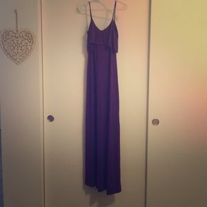 Deep purple, comfy long maxi dress! 💜