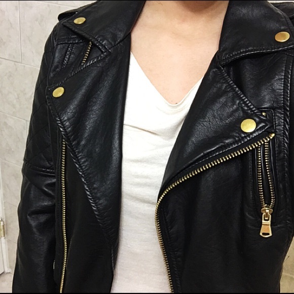 NWOT Black Moto Leather Jacket
