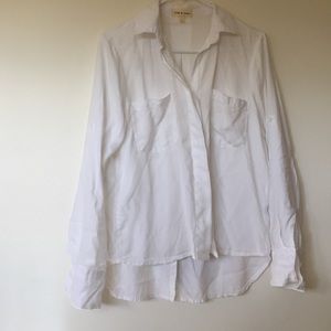 Flowy White Button Down