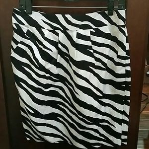 Banana Republic Zebra Stripe Skirt