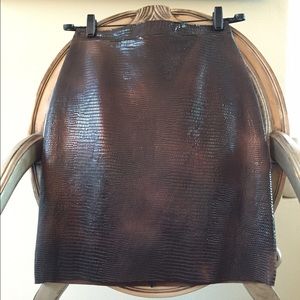 BCBGMAXAZRIA Leather Skirt