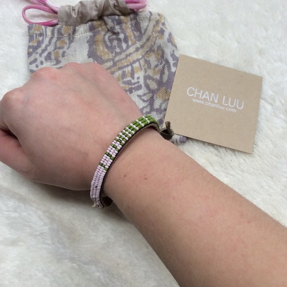 Chan Luu Beaded and Leather Bracelet