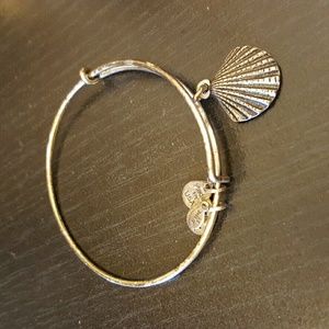 Alex & Ani Sea Shell Charm Bangle Bracelet