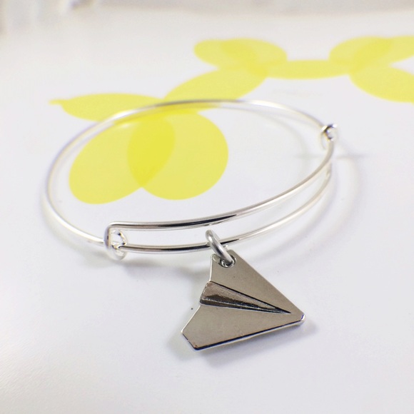 Paper Airplane bangle