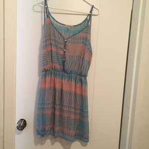 Pink and blue Charlotte Russe XL DRESS