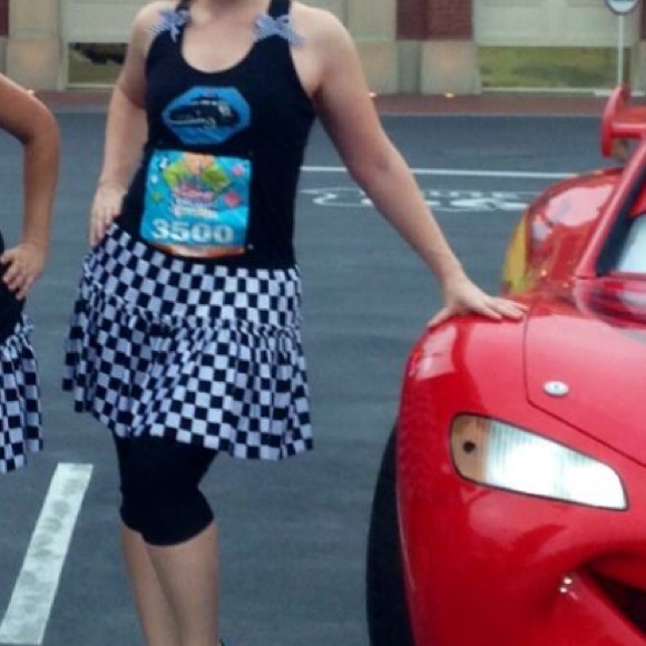 Checkered Running Skirt