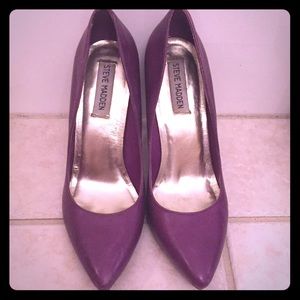 Purple Steve Madden pumps