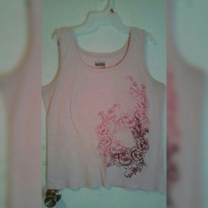 light pink tank top