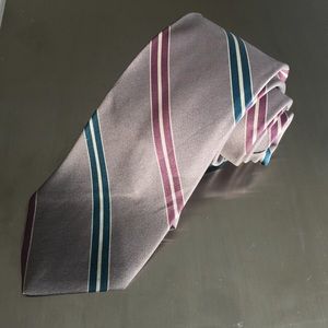 Walnut Creek Other - Brown Teal & Purple Striped Necktie