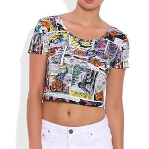 Marvel Superheroes Crop Top