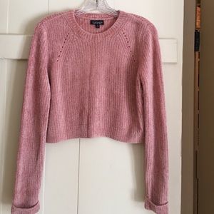 TopShop plush rose sweater / Small