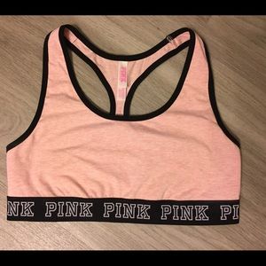 ON SALE Vs PINK logo sports bra size Large