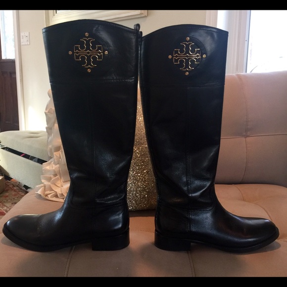 Tory Burch black riding boot (hard to find)