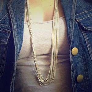 Never worn silver Express Necklace