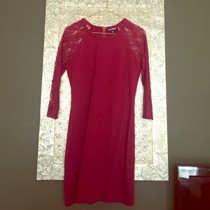 Maroon Express bodycon dress