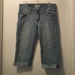 A&F denim capris