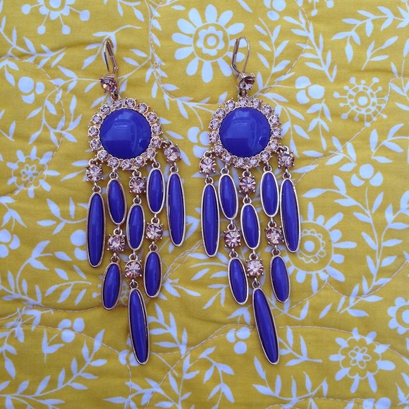 Milly purple chandelier earrings