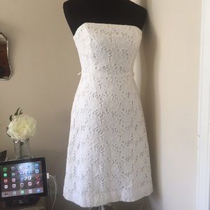 Lilly Pulitzer beautiful embroidered white dress.