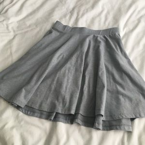 Gray Skater Skirt