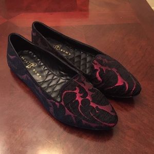 Ivanka Trump Kenni Red Multi Smoking Flats