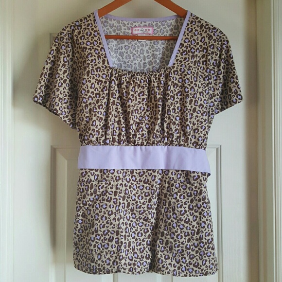 Super cute Koi Scrub top