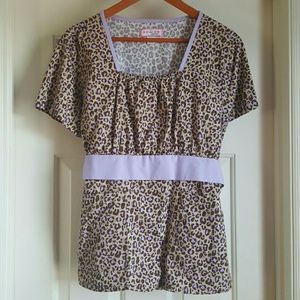 Super cute Koi Scrub top