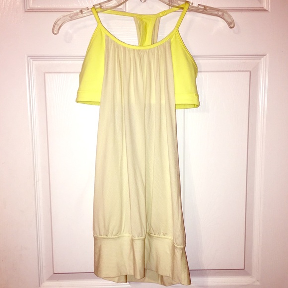 Lululemon yellow No Limits Tank