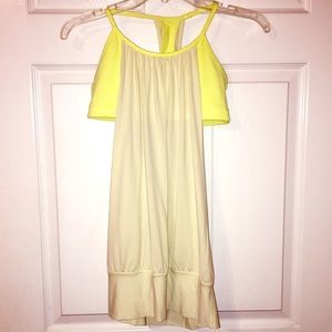 Lululemon yellow No Limits Tank