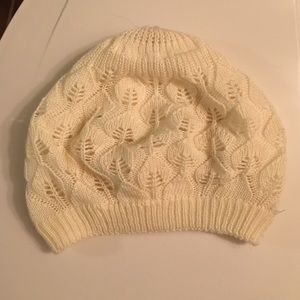 Cream colored beanie