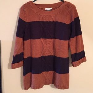 Design History striped sweater, Size medium.