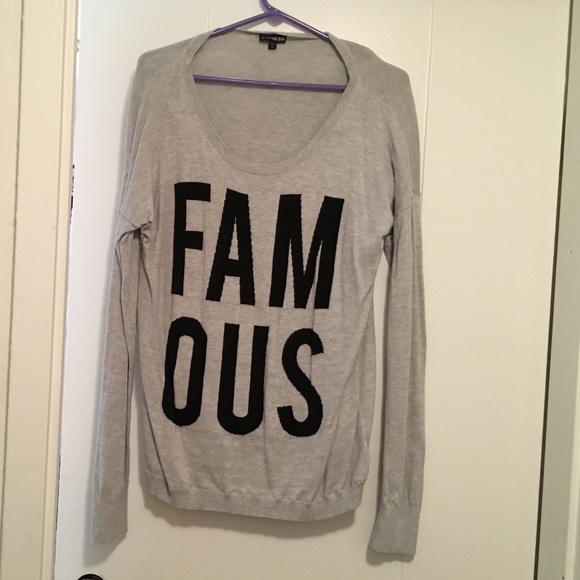 Tan long express sweater